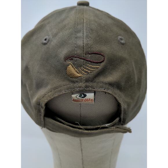 US Smokeless Tobacco Co Mossy Oak Camo Strapback Hat  Brown SEE DESC - Picture 7 of 10